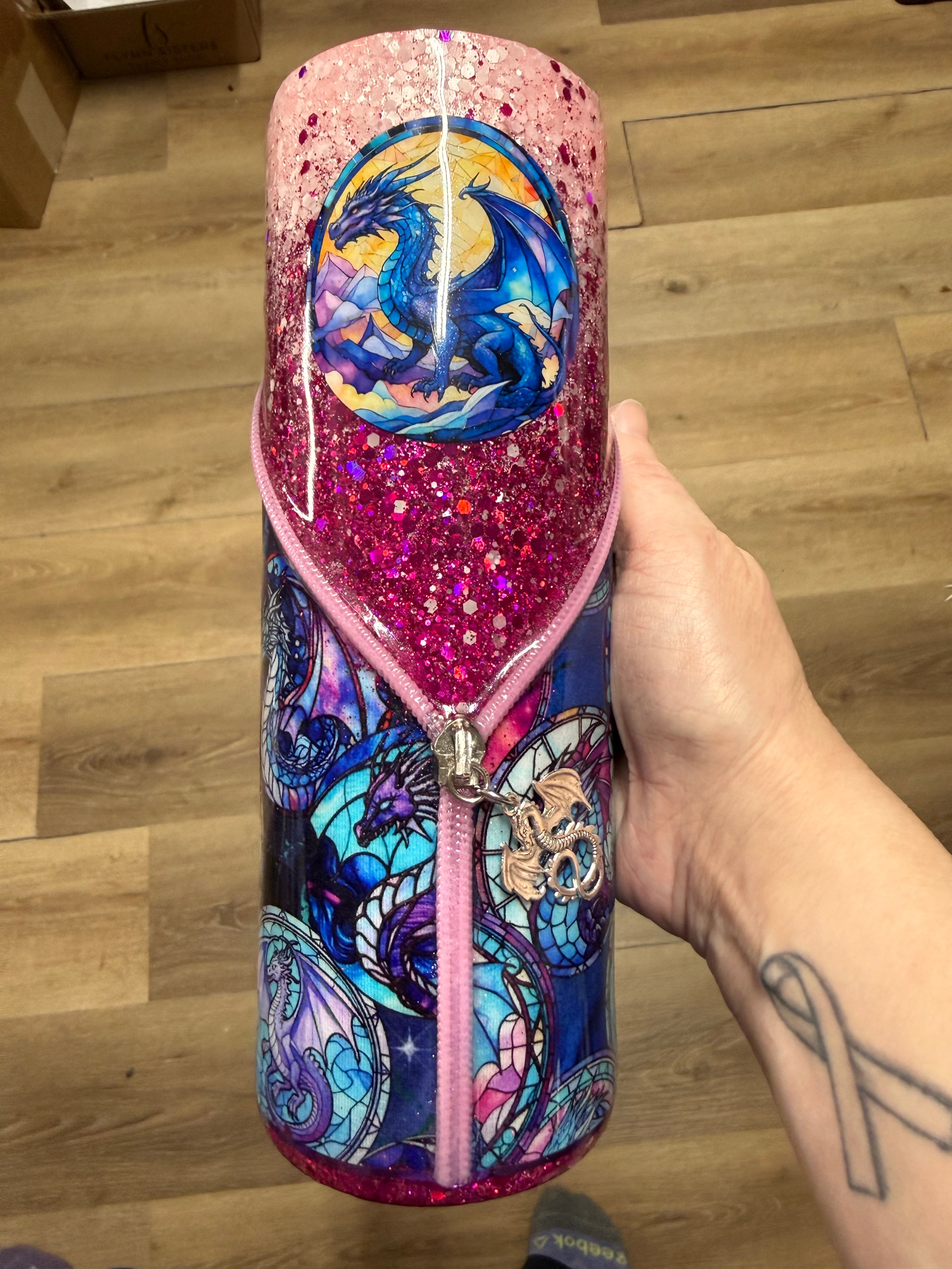 Stained Glass Dragon 30oz