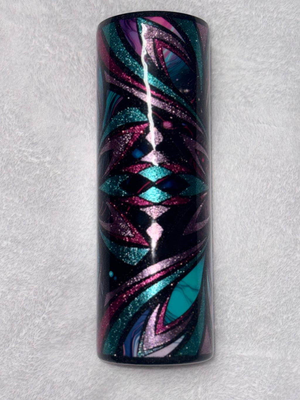 Pink/Teal Abstract Petals 30oz Tumbler