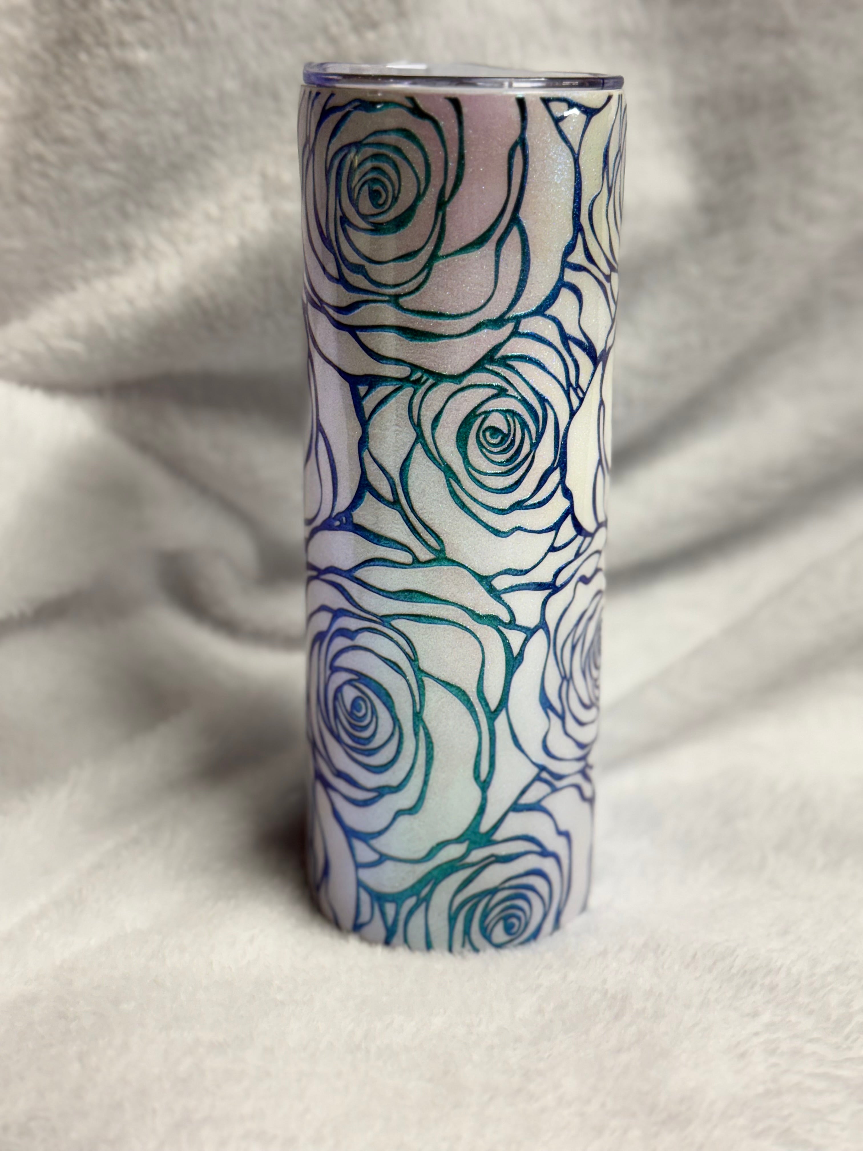 Colorshift Roses 20oz Tumbler
