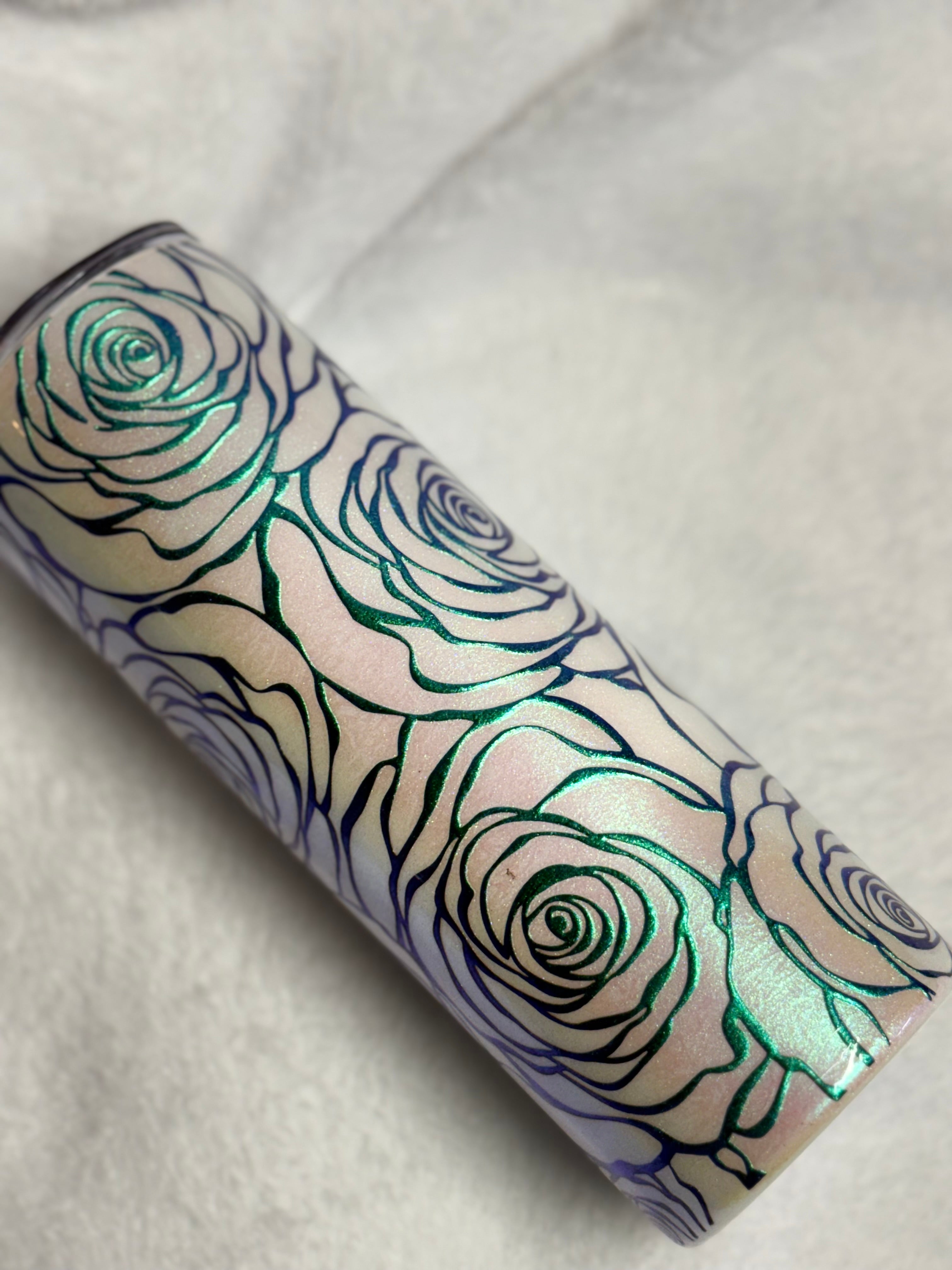 Colorshift Roses 20oz Tumbler