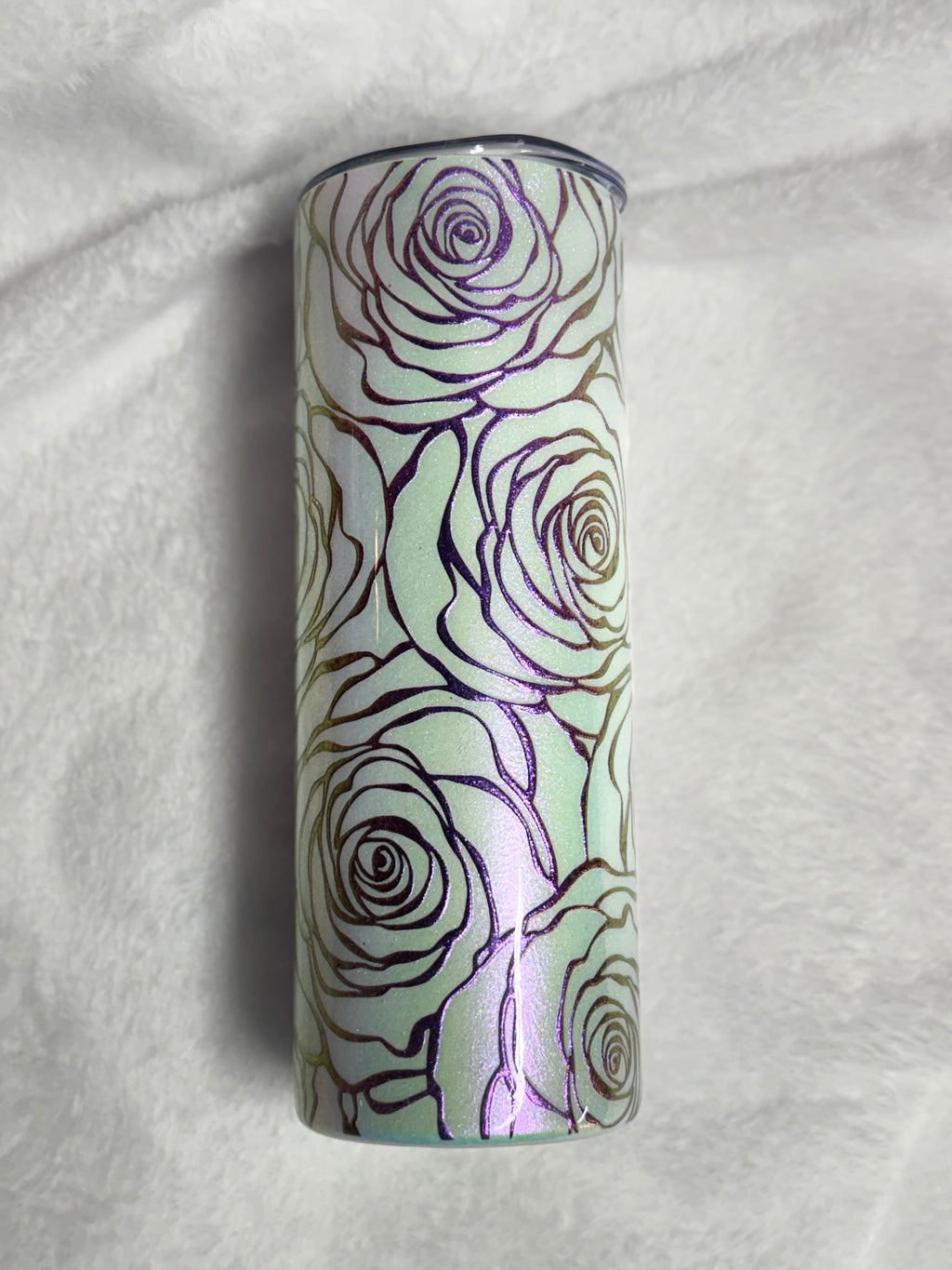 Pink Colorshift Roses 20oz Tumbler