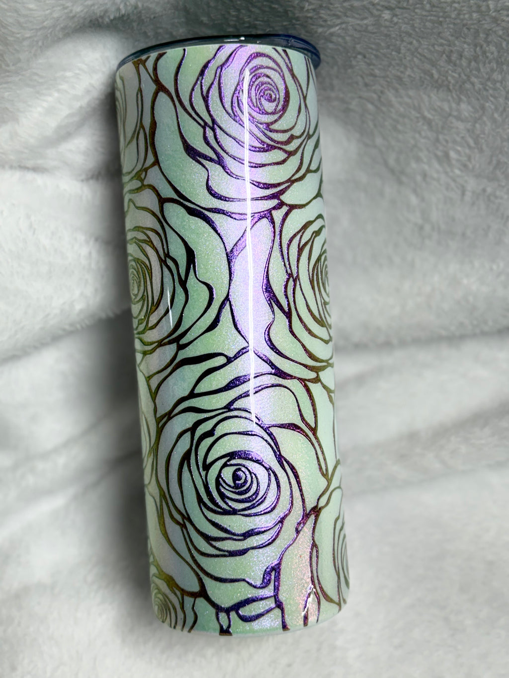 Pink Colorshift Roses 20oz Tumbler