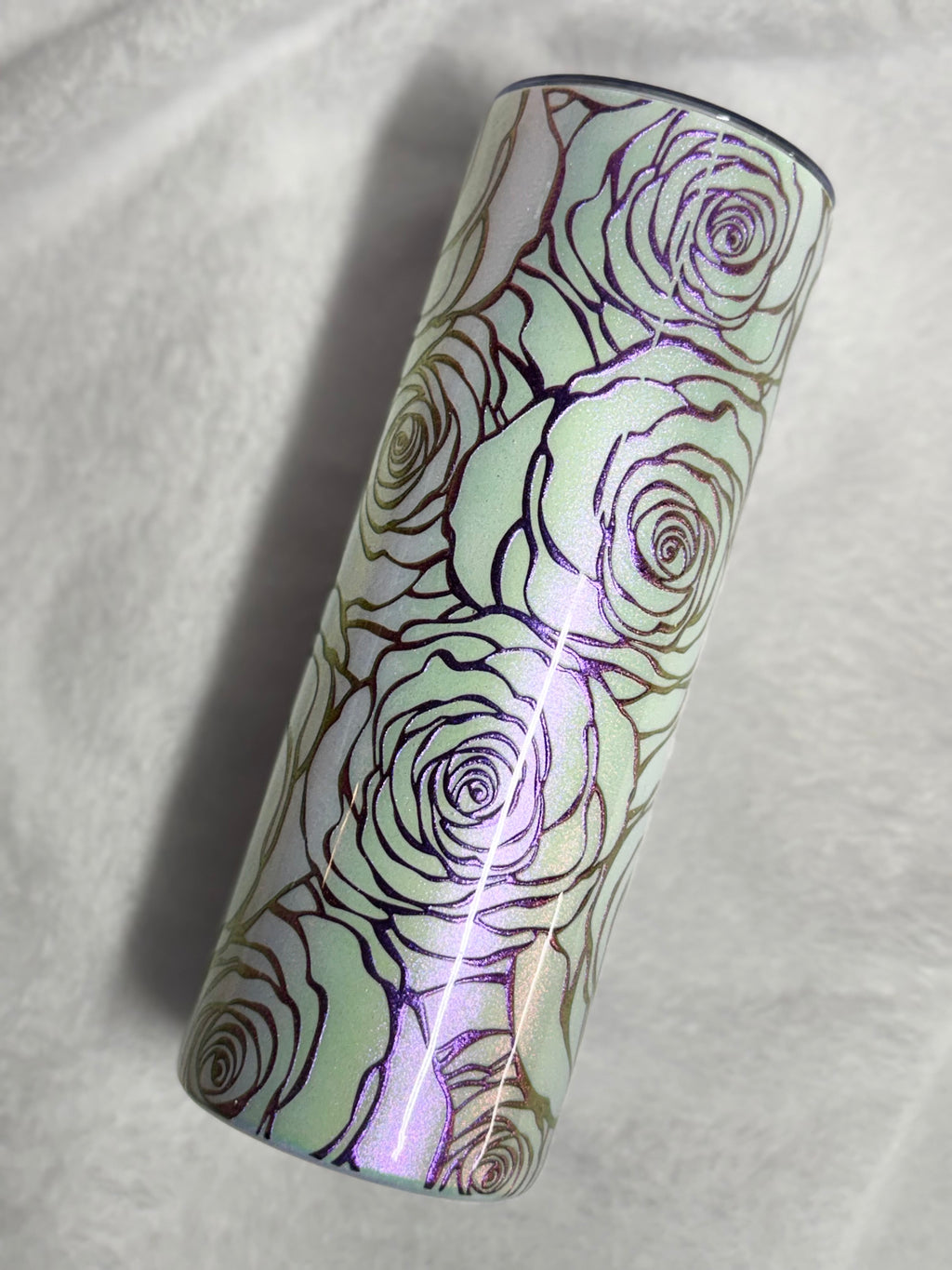 Pink Colorshift Roses 20oz Tumbler