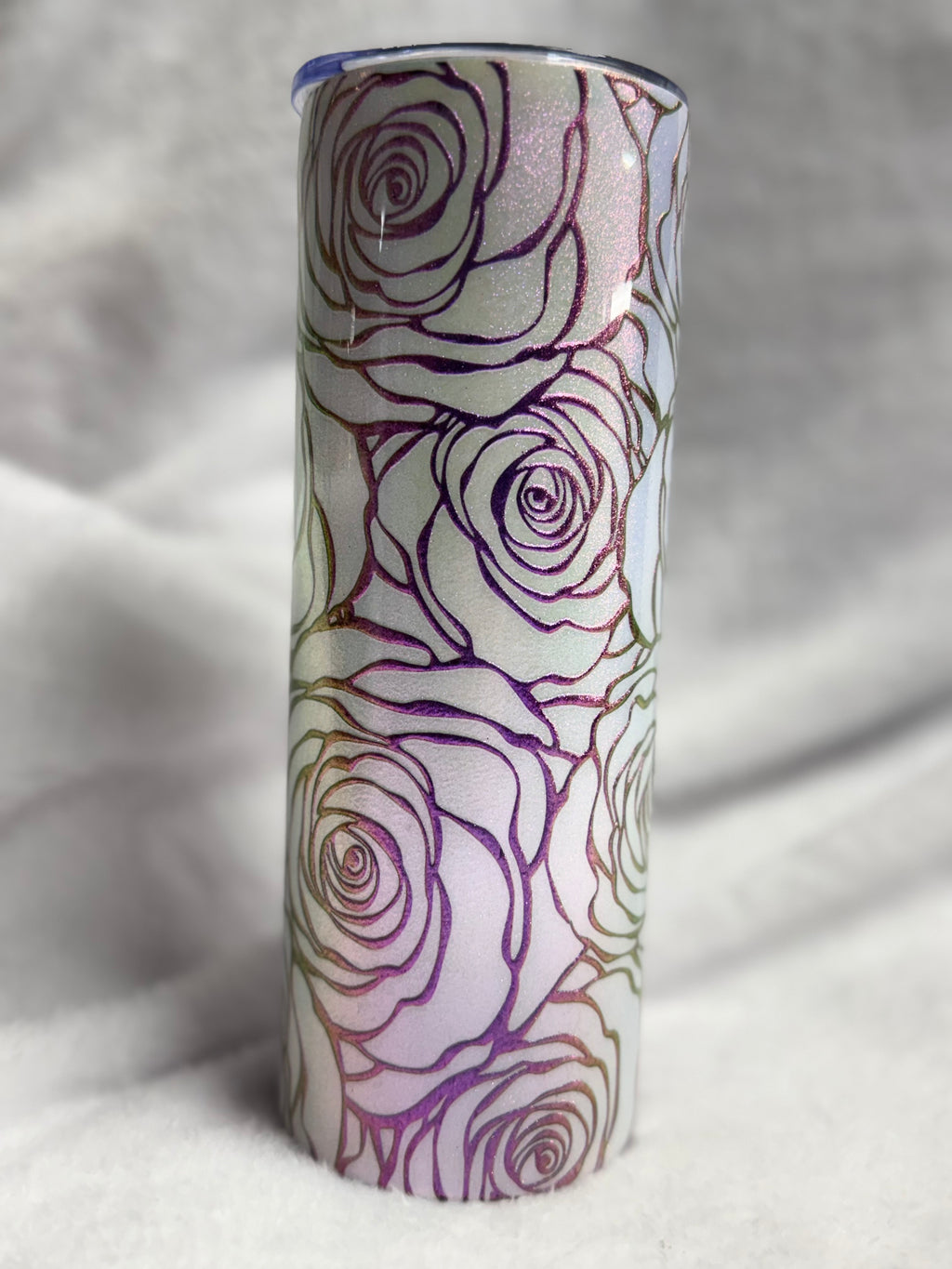 Pink Colorshift Roses 20oz Tumbler
