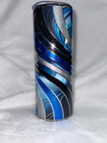 Blue Twisted Oil Slick 20oz Tumbler