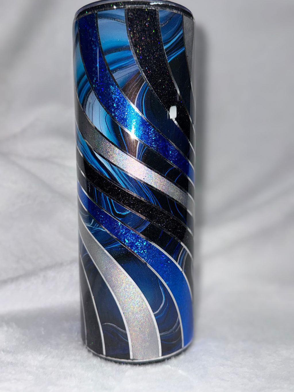 Blue Twisted Oil Slick 20oz Tumbler