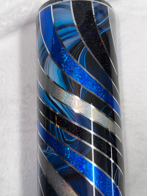 Blue Twisted Oil Slick 20oz Tumbler