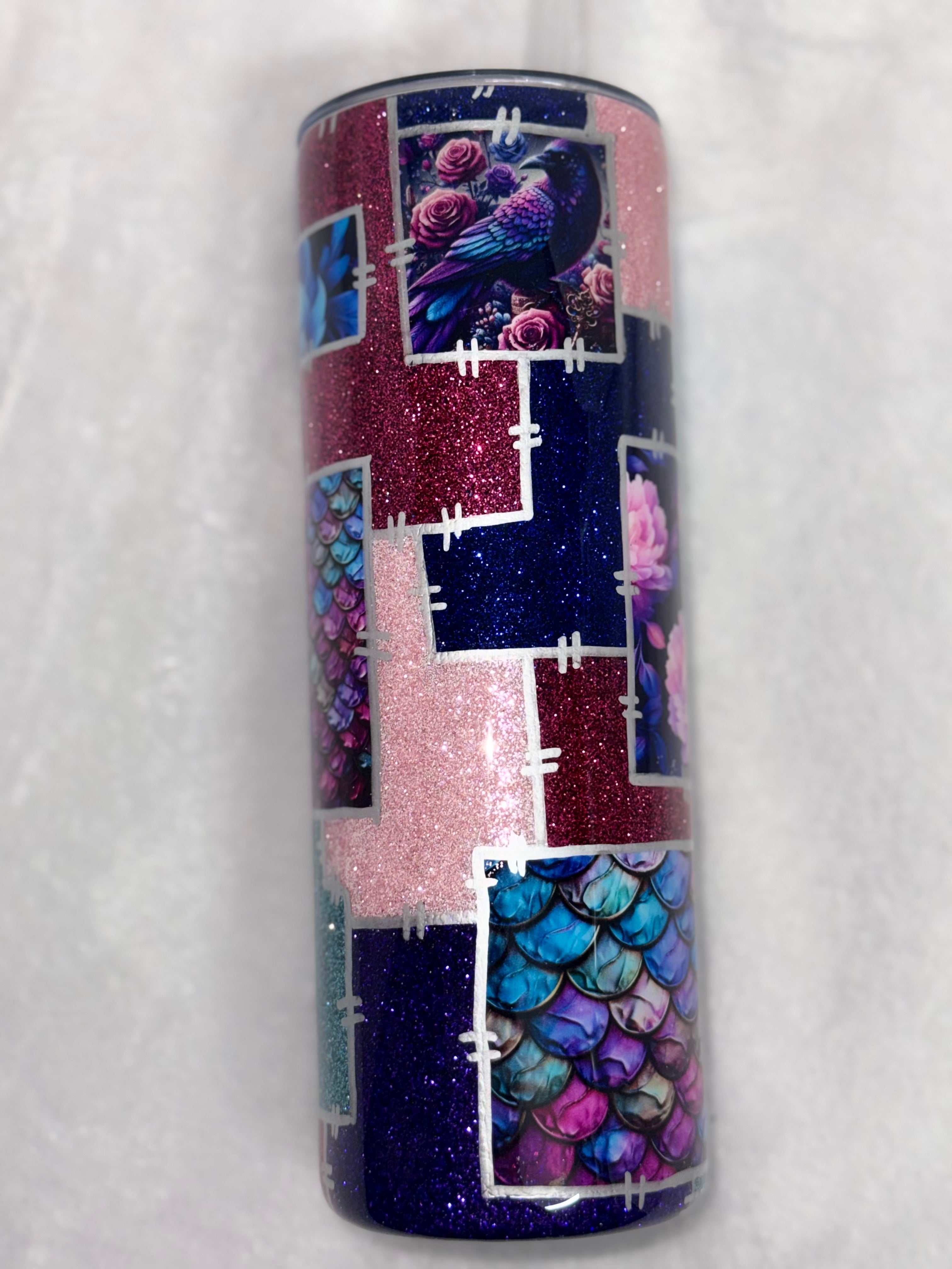 Dragon Glow Patchwork 20oz Tumbler