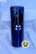 Dark Butterfly Crystal Roses 20oz Tumbler
