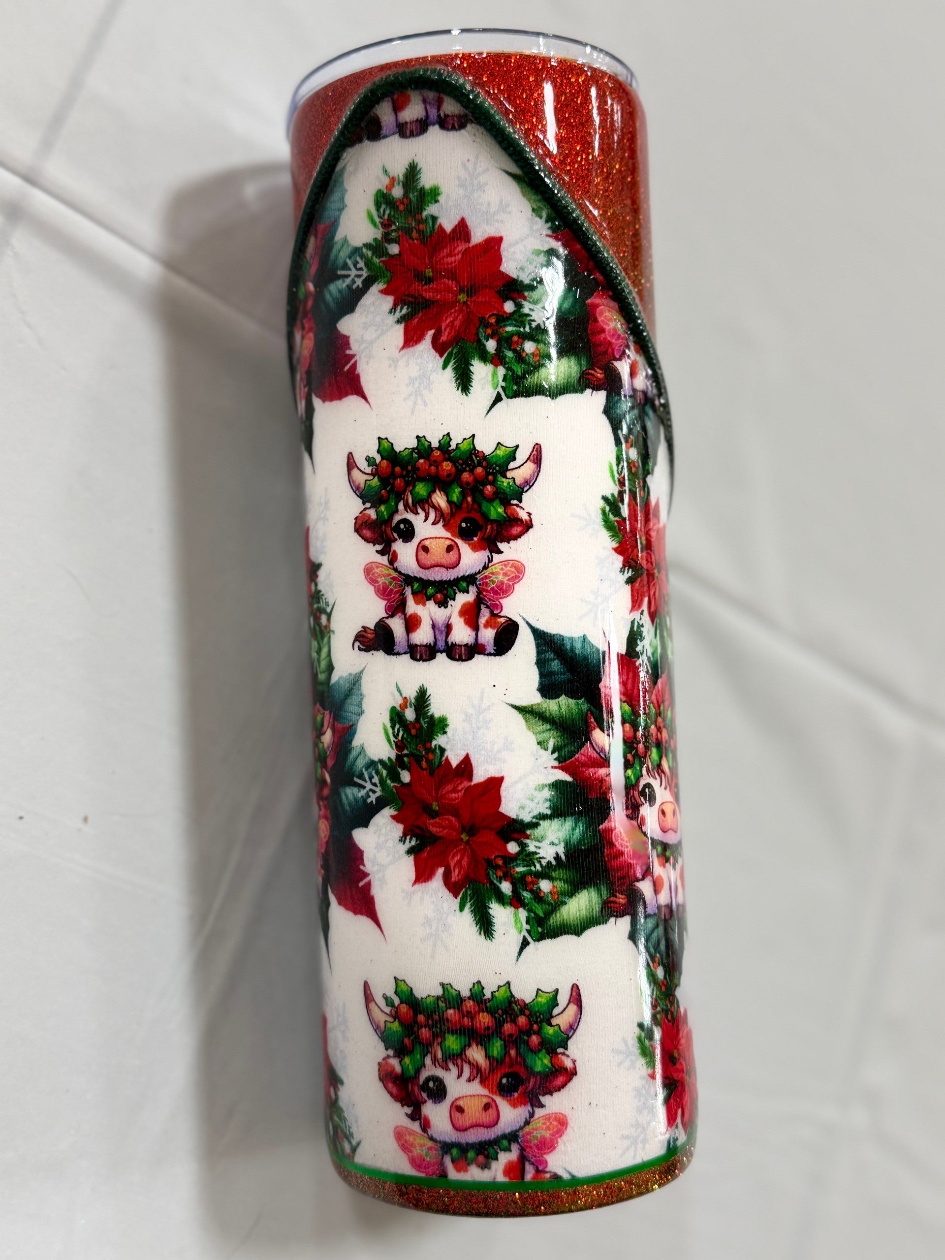 Highland Cow Christmas 30oz Zipper Tumbler