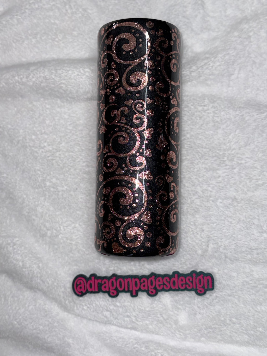 Rose Gold Heart Peekaboo 20oz Tumbler