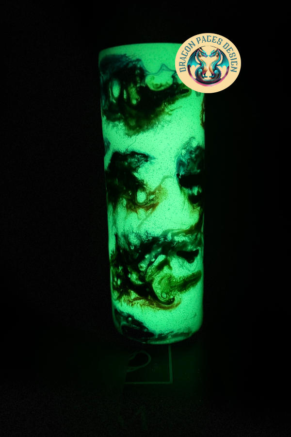 Camping 20oz Glow in the Dark Tumbler