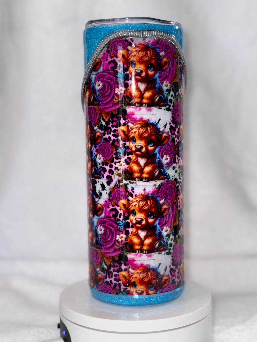 Highland Cow 20oz Zipper Tumbler
