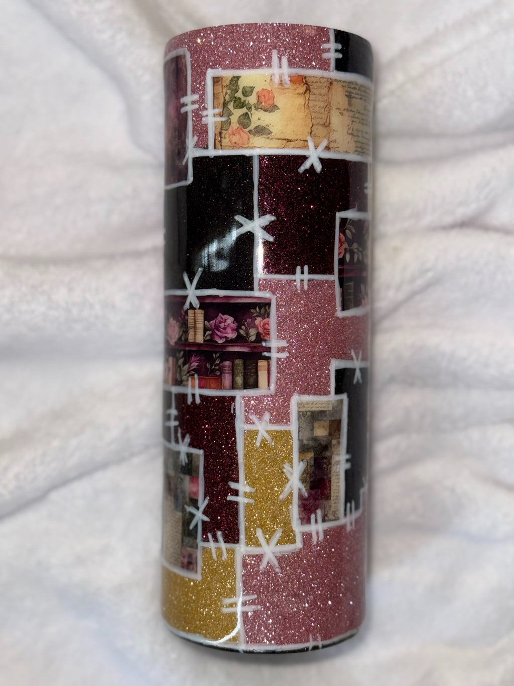 Book Patchwork 20oz Tumbler