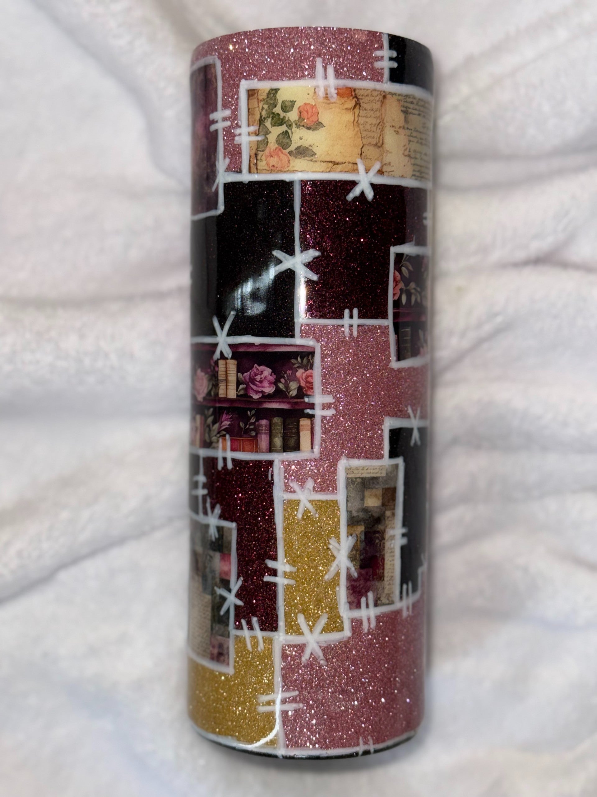 Book Patchwork 20oz Tumbler