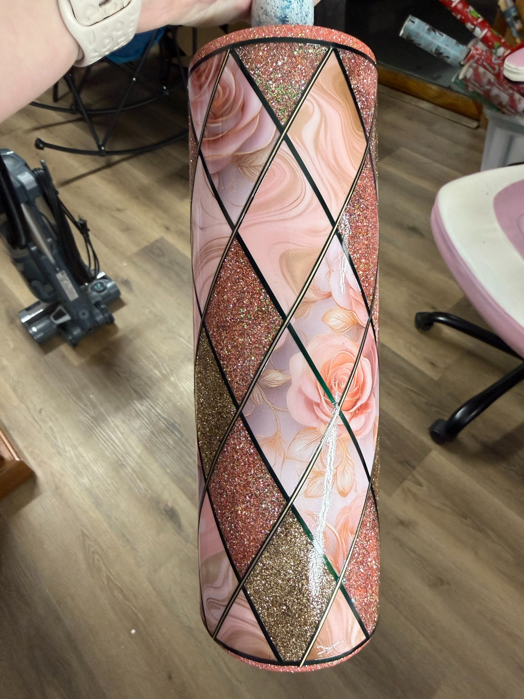 Pink Chocolate Roses 30oz Tumbler