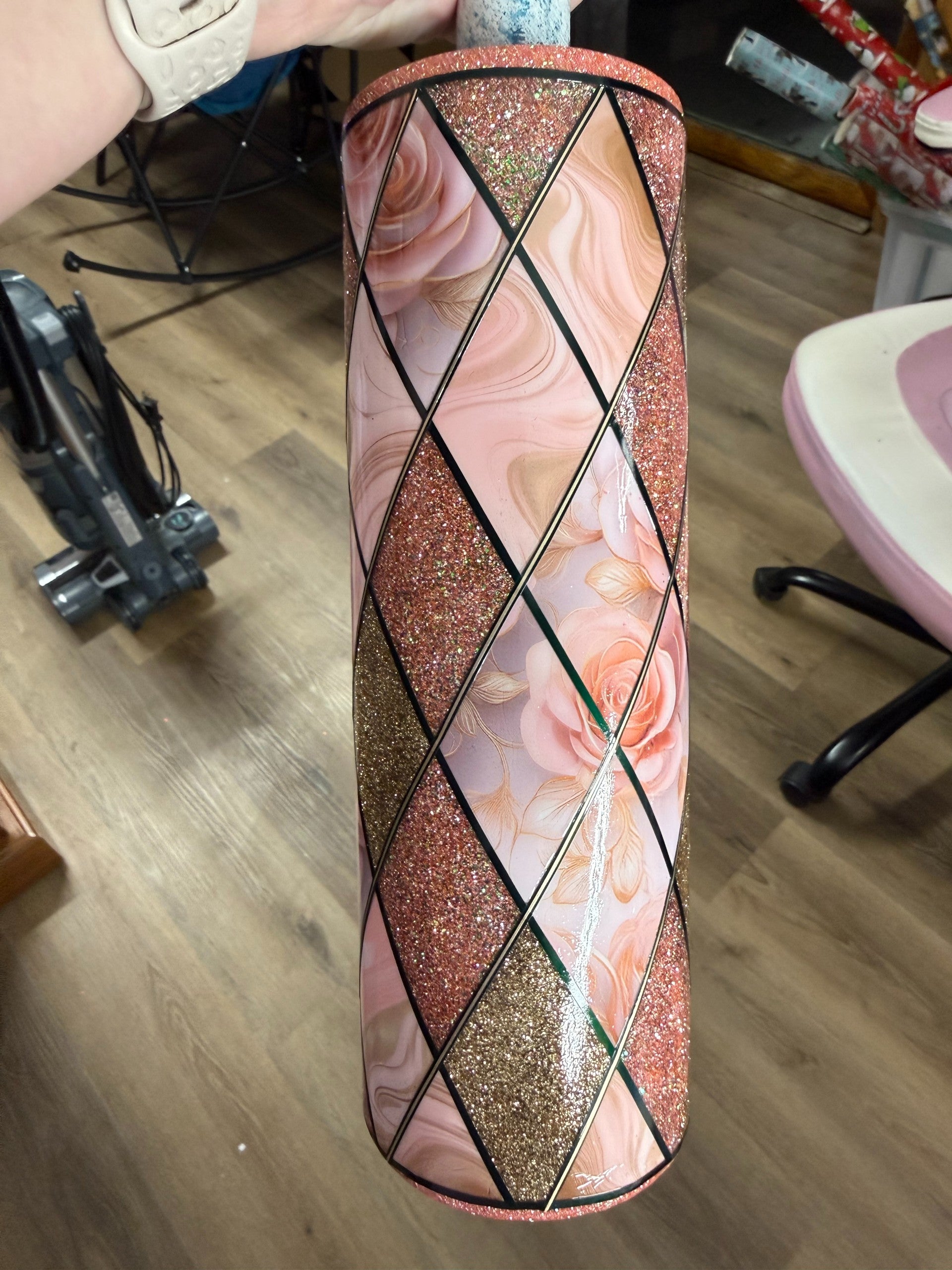Pink Chocolate Roses 30oz Tumbler