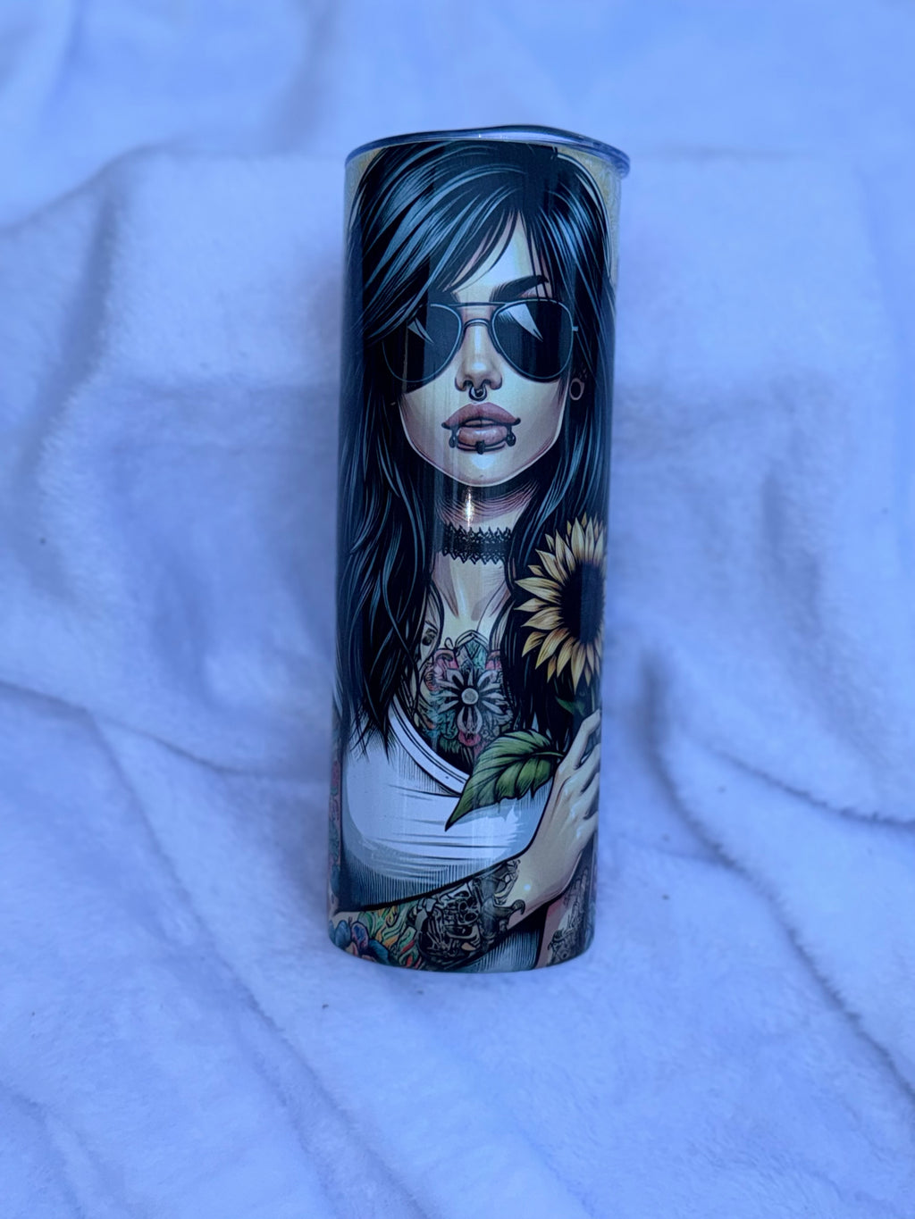 Floral Tattoo Girl 20oz Tumbler
