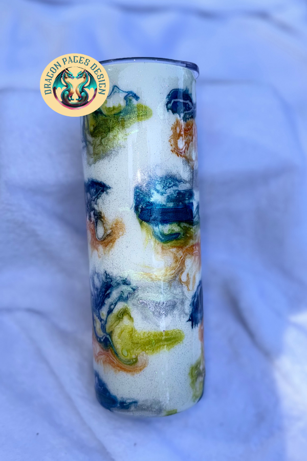 Camping 20oz Glow in the Dark Tumbler