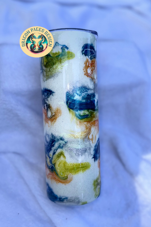 Camping 20oz Glow in the Dark Tumbler
