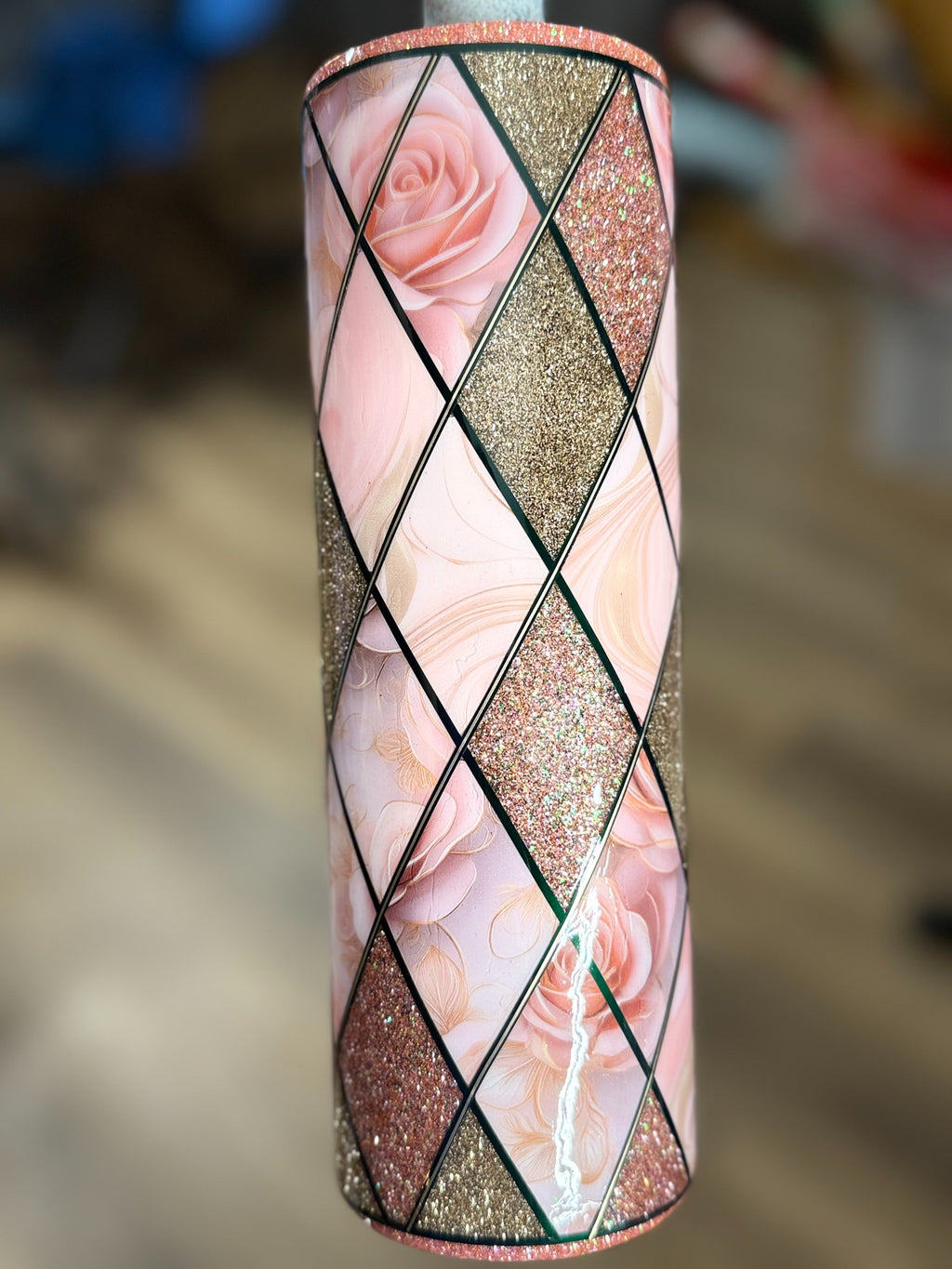 Pink Chocolate Roses 30oz Tumbler