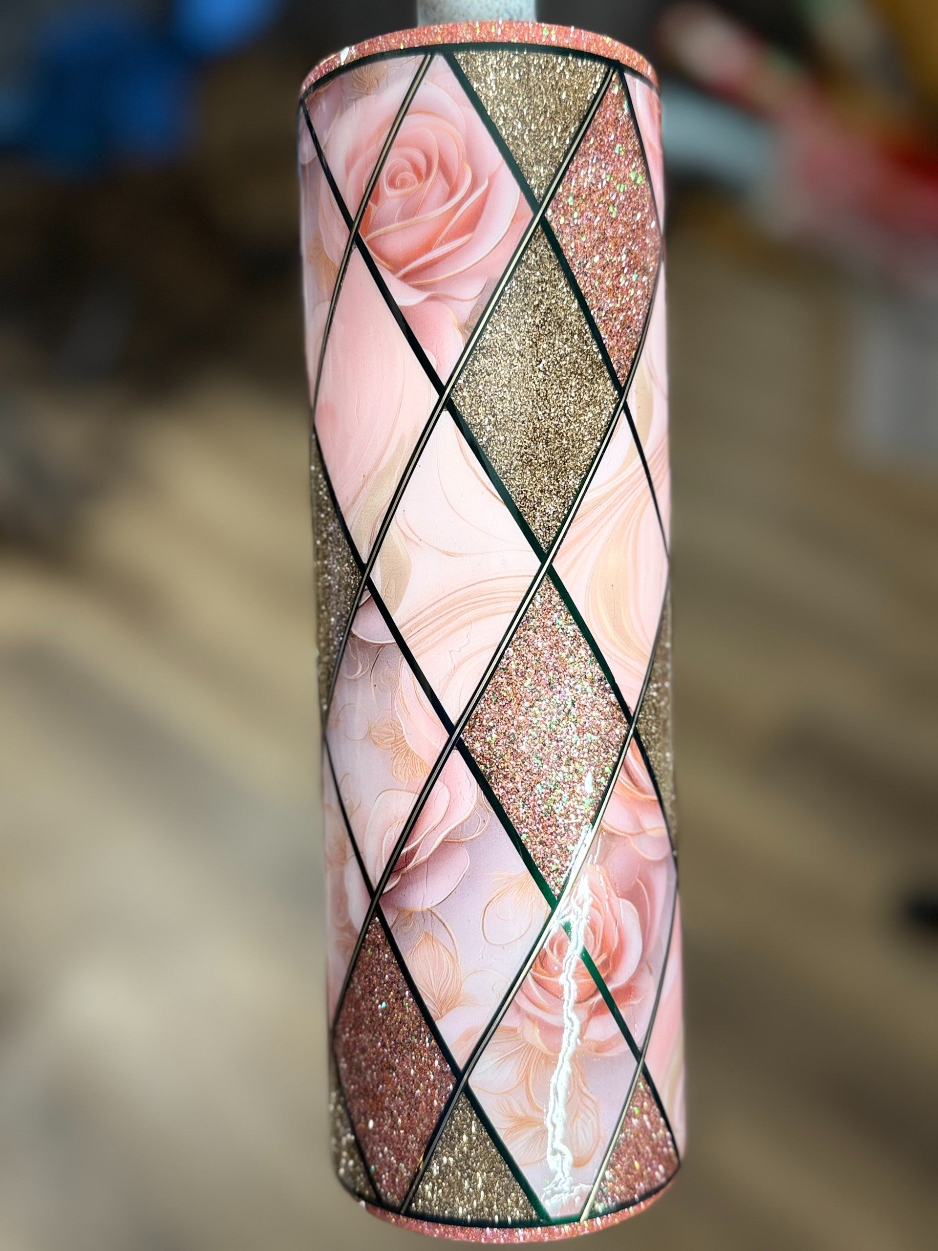 Pink Chocolate Roses 30oz Tumbler