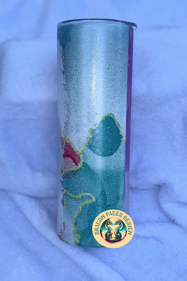 Watercolor Mama 20oz Glitter Tumbler