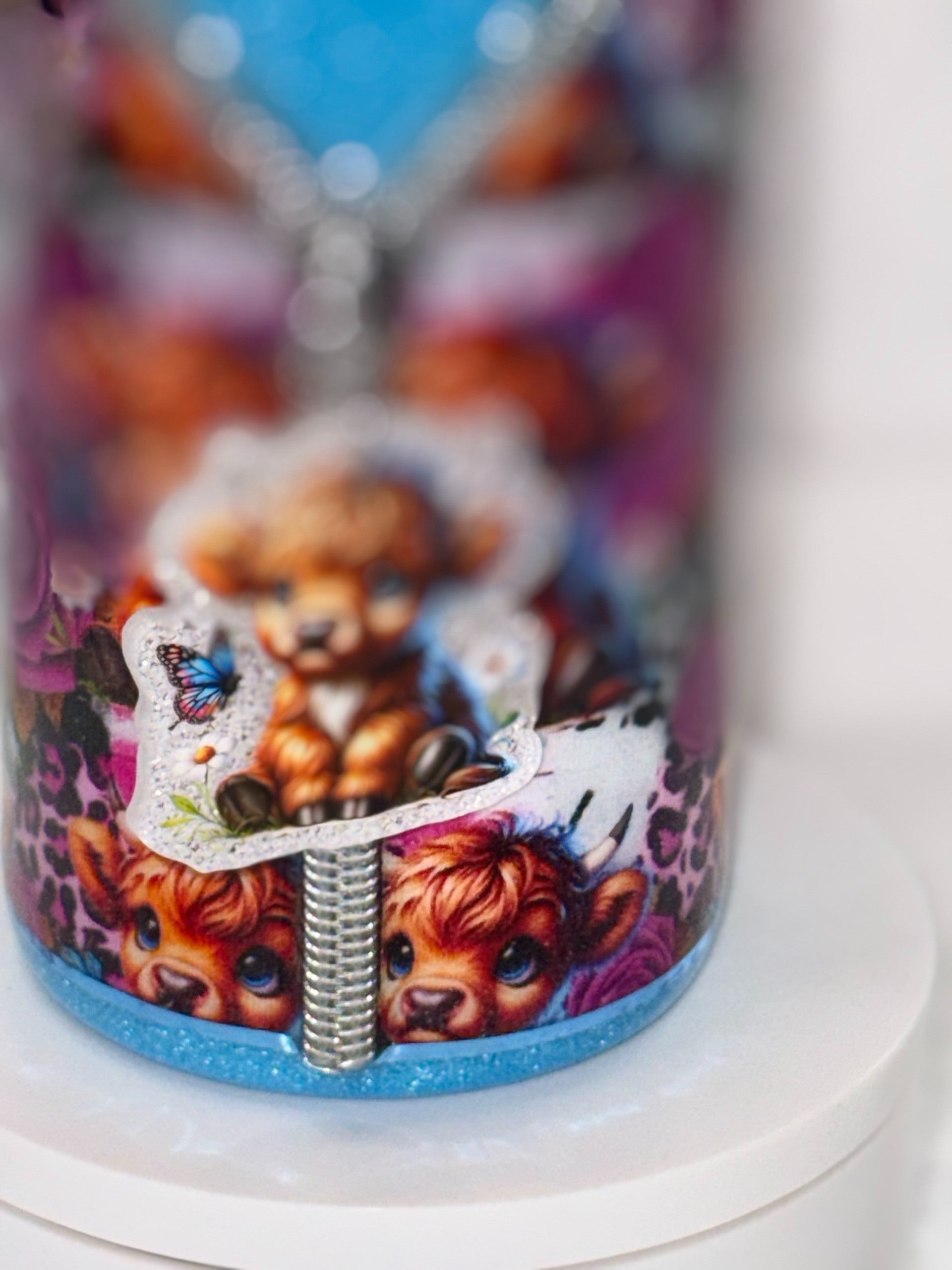 Highland Cow 20oz Zipper Tumbler