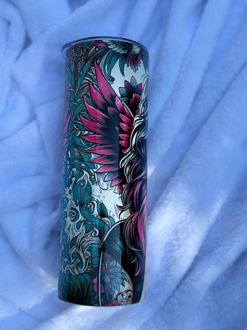 Coffee Girl with Wings 20oz Tumbler