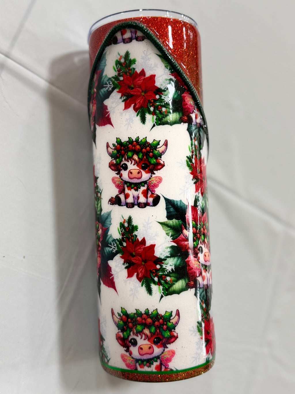 Highland Cow Christmas 30oz Zipper Tumbler