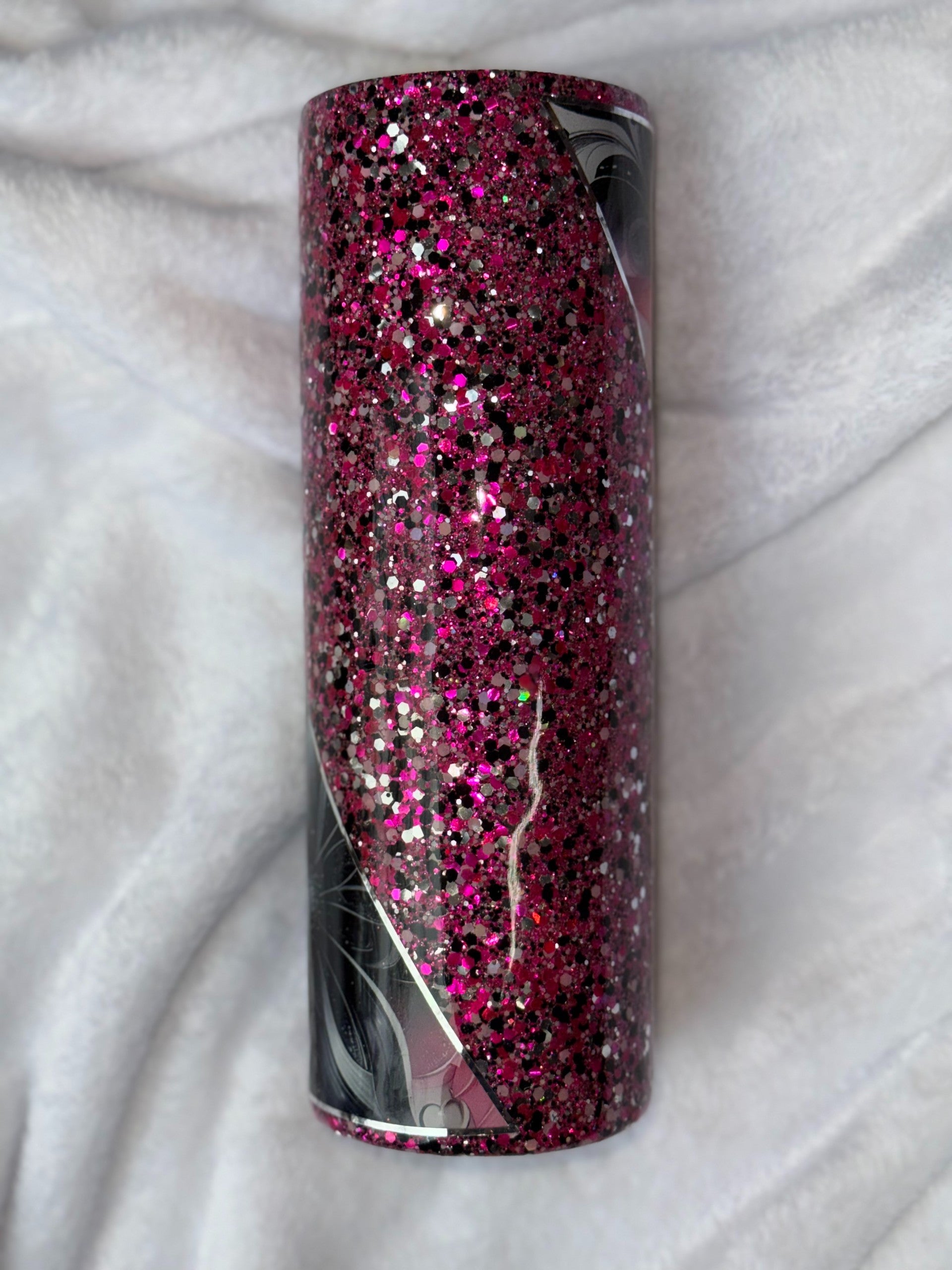 Pink/Black Lillies 30oz Tumbler