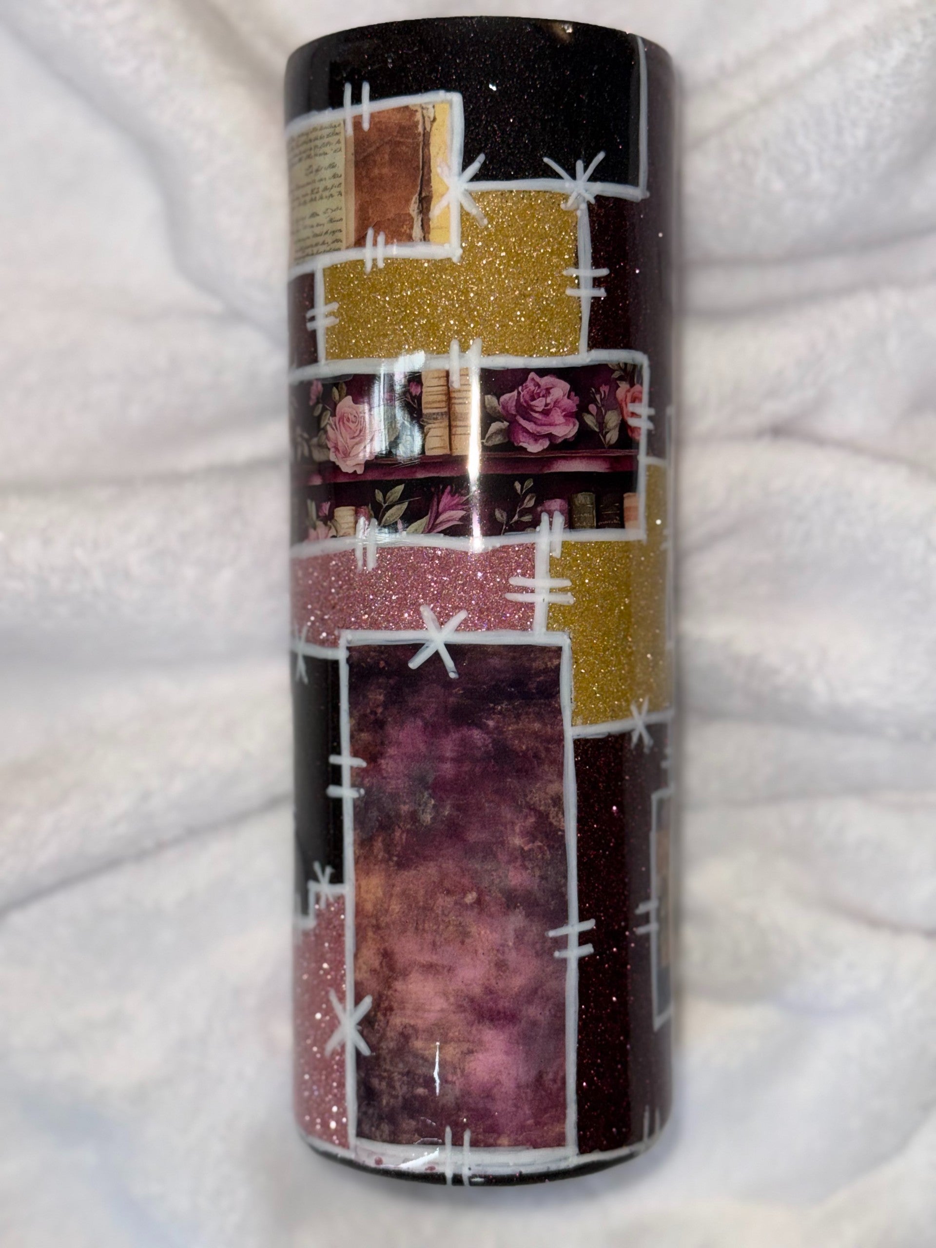 Book Patchwork 20oz Tumbler