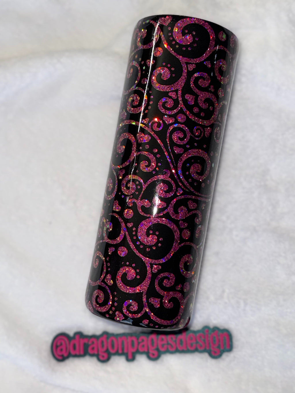 Pink and Gold Glitter Peekaboo 20oz Tumbler