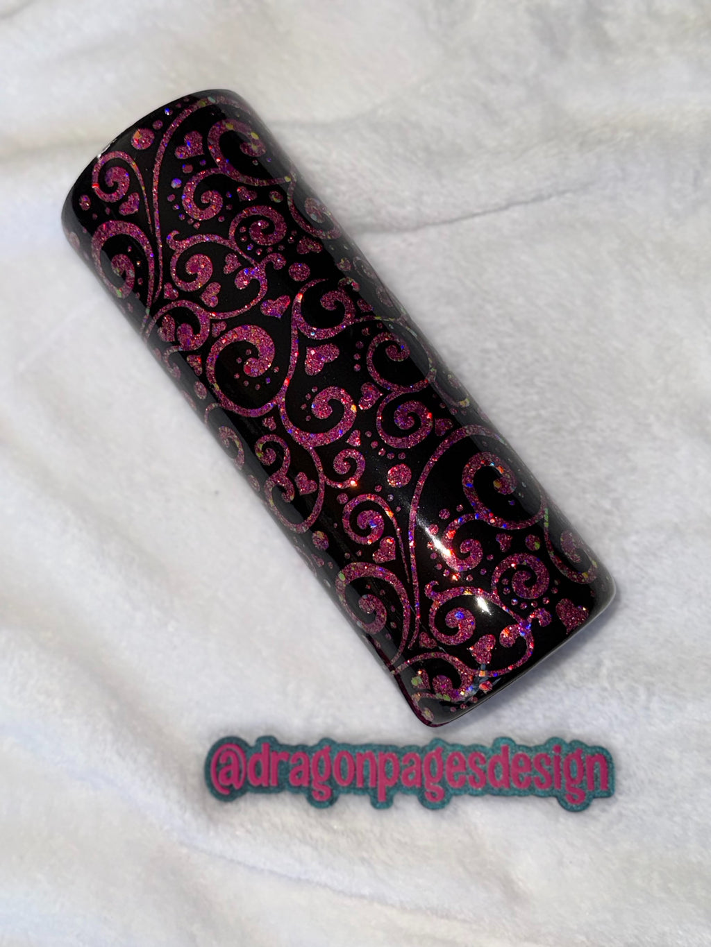 Pink and Gold Glitter Peekaboo 20oz Tumbler
