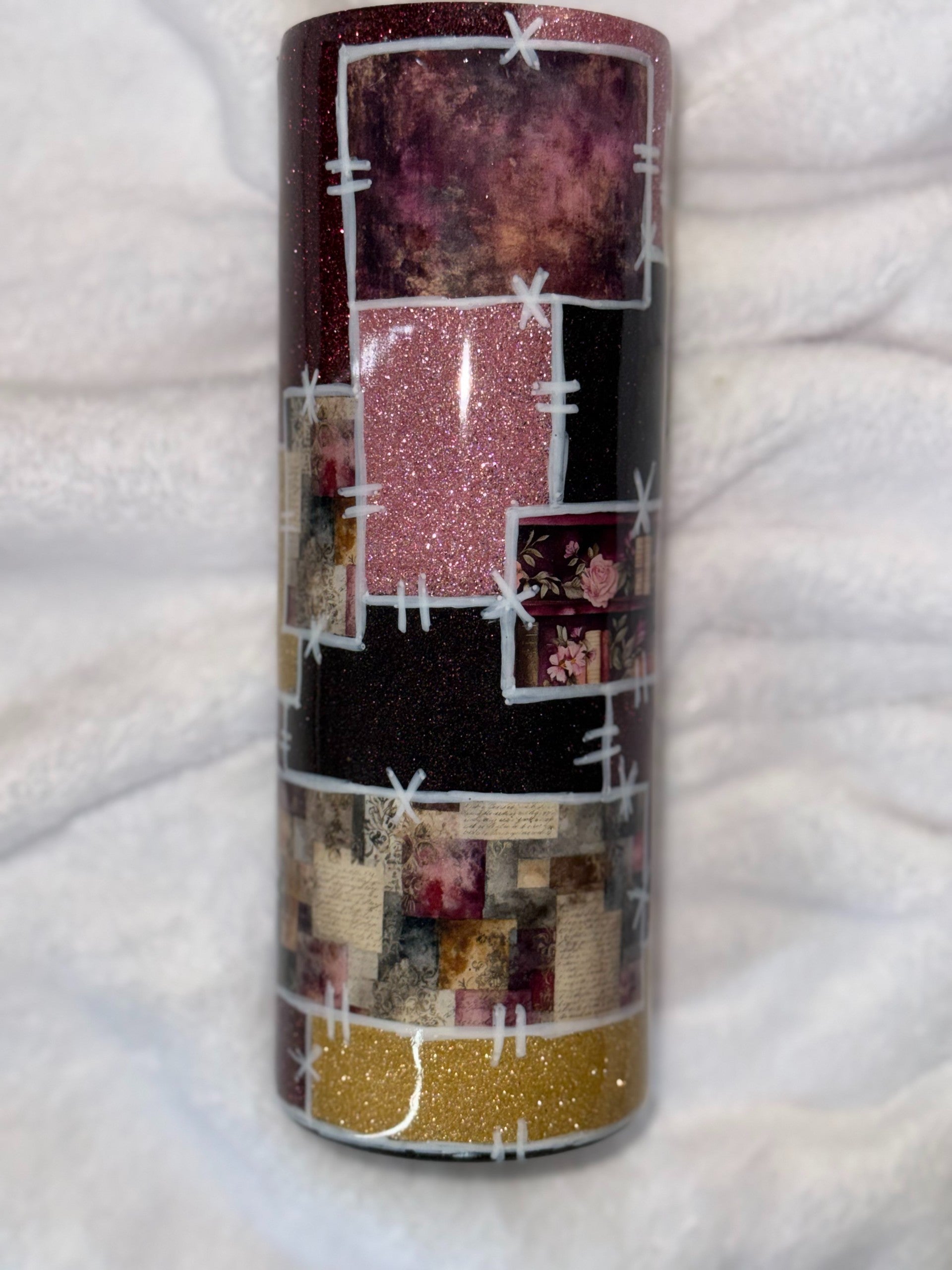Book Patchwork 20oz Tumbler