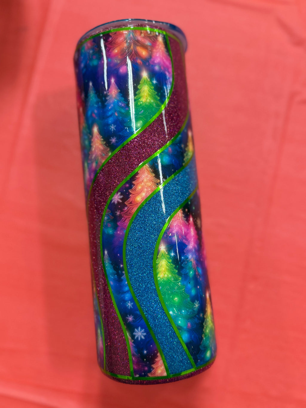 Pink and Blue Christmas Trees 20oz Tumblers
